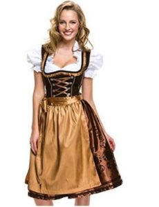 Dirndl gold braun