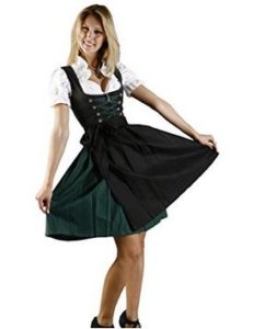 Dirndl schwarz gruen dunkel