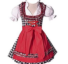 Dirndl schwarz rot kariert