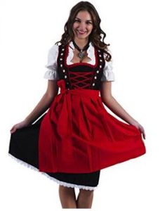 rotes Dirndl midi