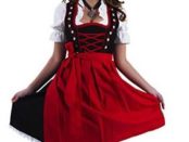 rotes Dirndl midi